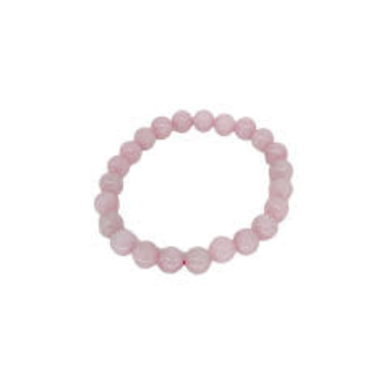 Pink Quartz Gemstone Stretch Bracelet 6mm