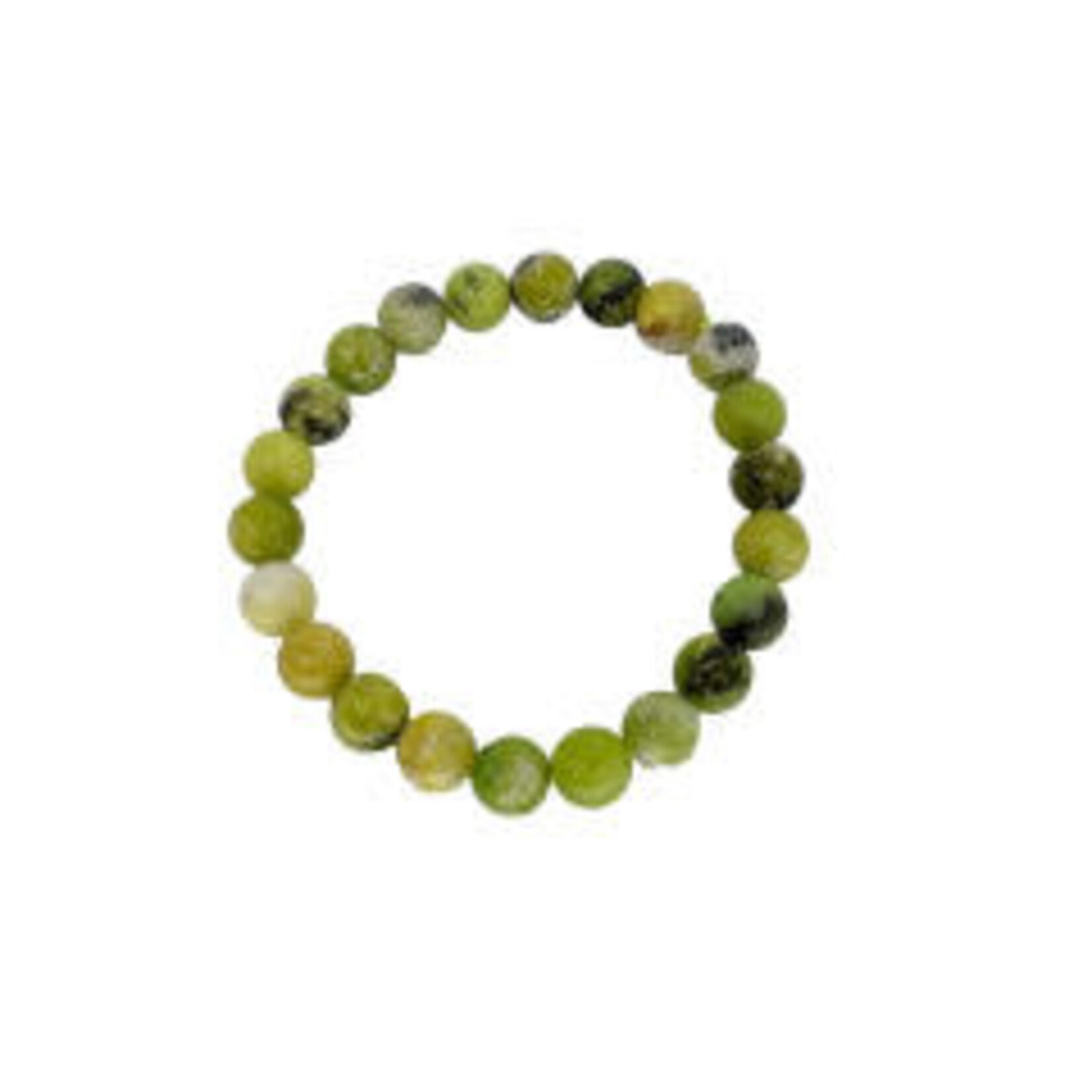 Green Opal Gemstone Stretch Bracelet 6mm