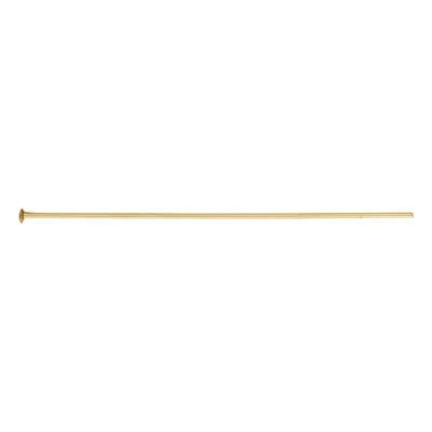 Gold Fill Headpin  24ga 0.020 x 1.5" (0.50 x 38.1mm) Pack of 10