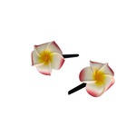 2" Plumeria Hair Clip, Set of 2 Red