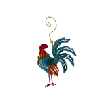 Hand Made Iron Rooster Ornament