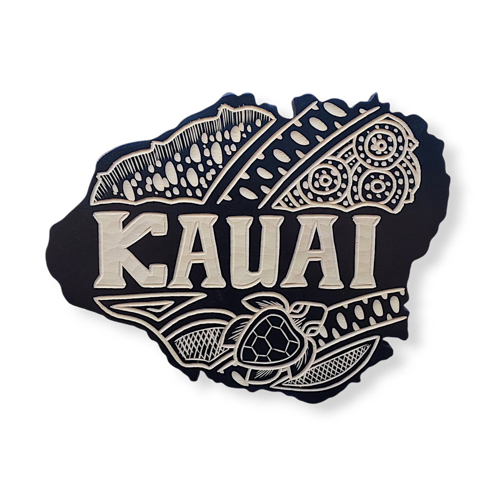 Hand Carved Kauai Island Wall Hanging