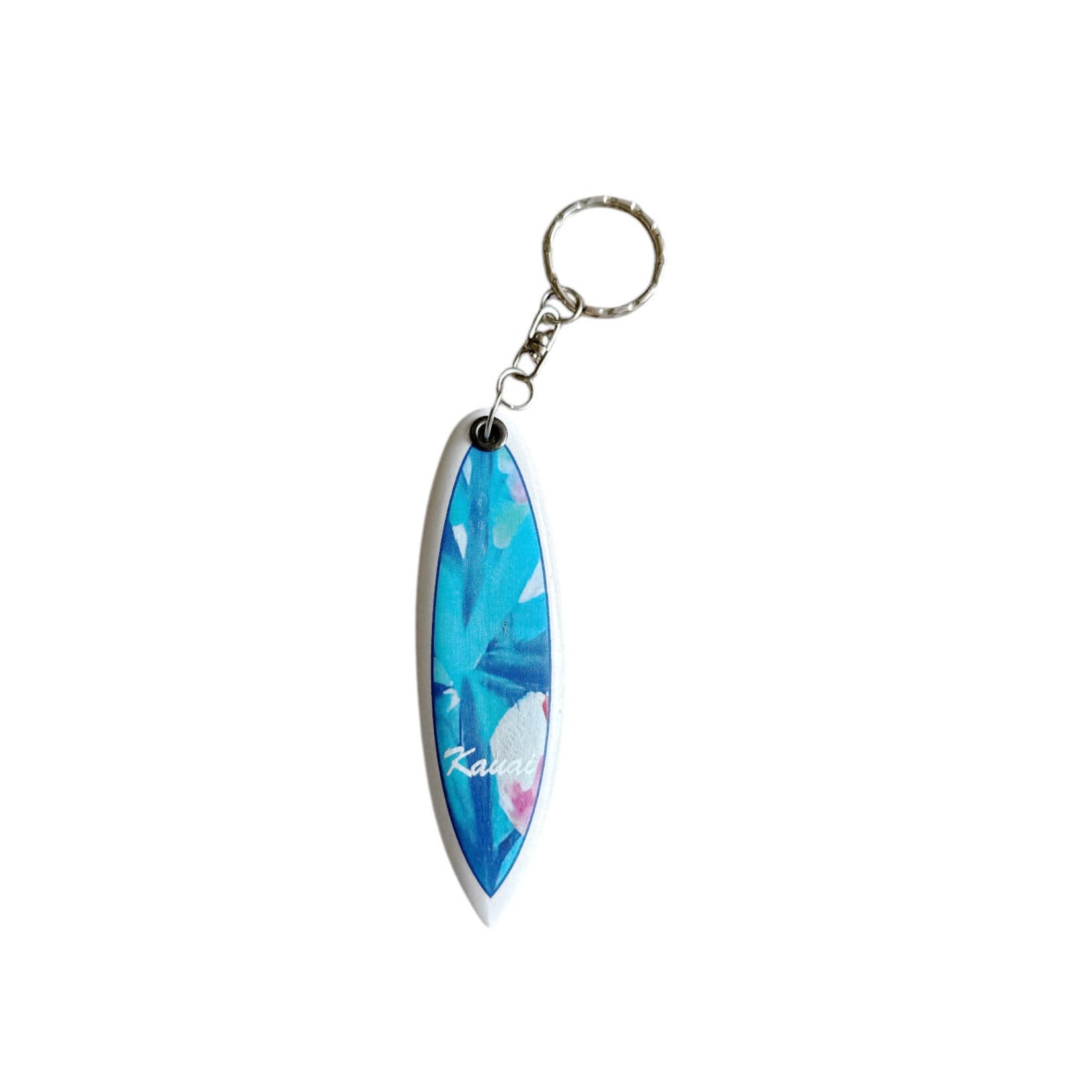 Vintage Blue Surfboard Keychains, Pack of 10 Kauai