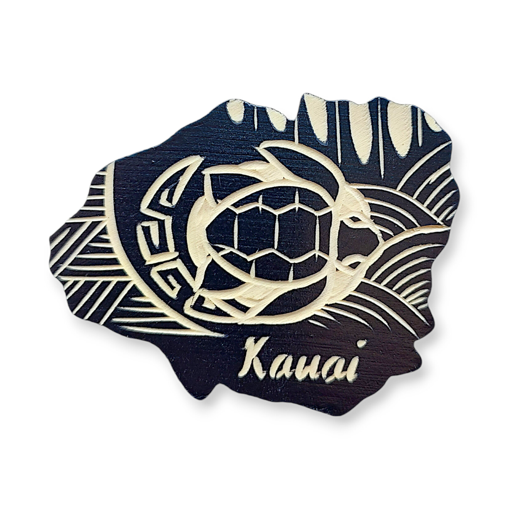 Hand Carved Magnet, Pack of 10 Kauai Island Turtle 3