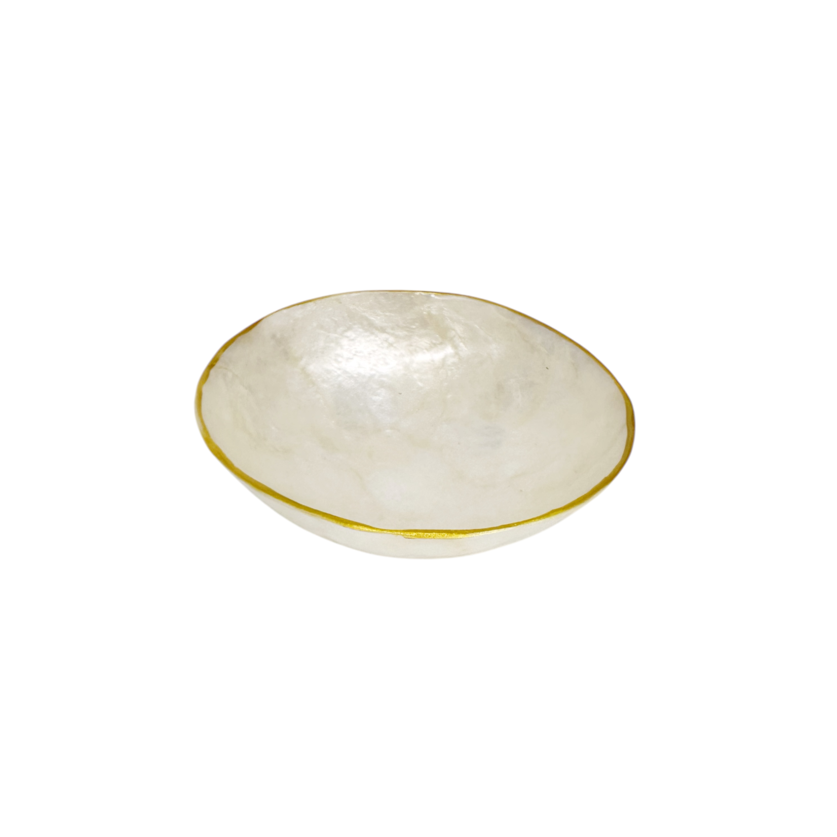 Hand Made Capiz Shell Round Bowl Medium
