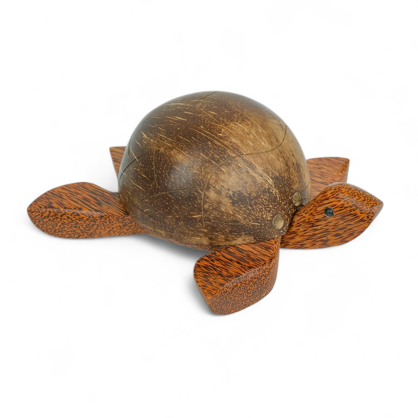 Hand Carved Coconut Shell Turtle Large