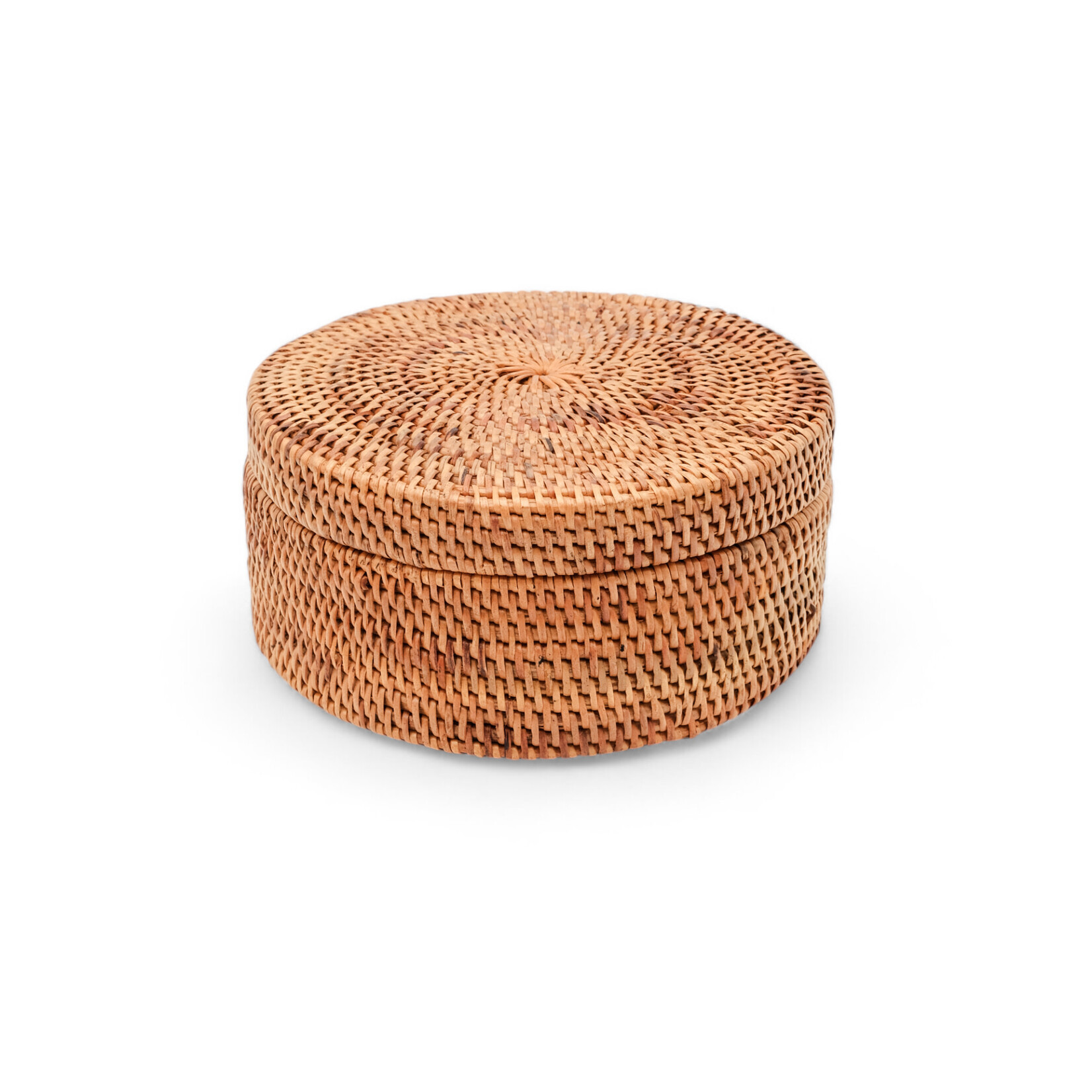Hand Woven Ata Box #95 Round with Lid