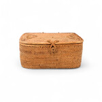 Hand Woven Ata Basket #101 Rectangle Box with Lid