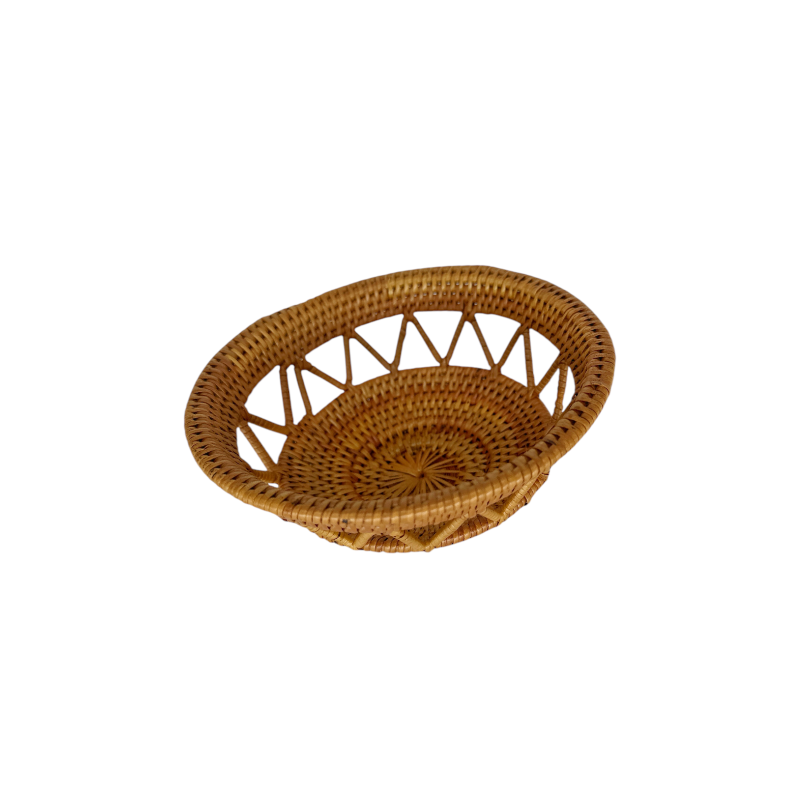 Hand Woven Ata  Zig Zag Bowl Extra Small