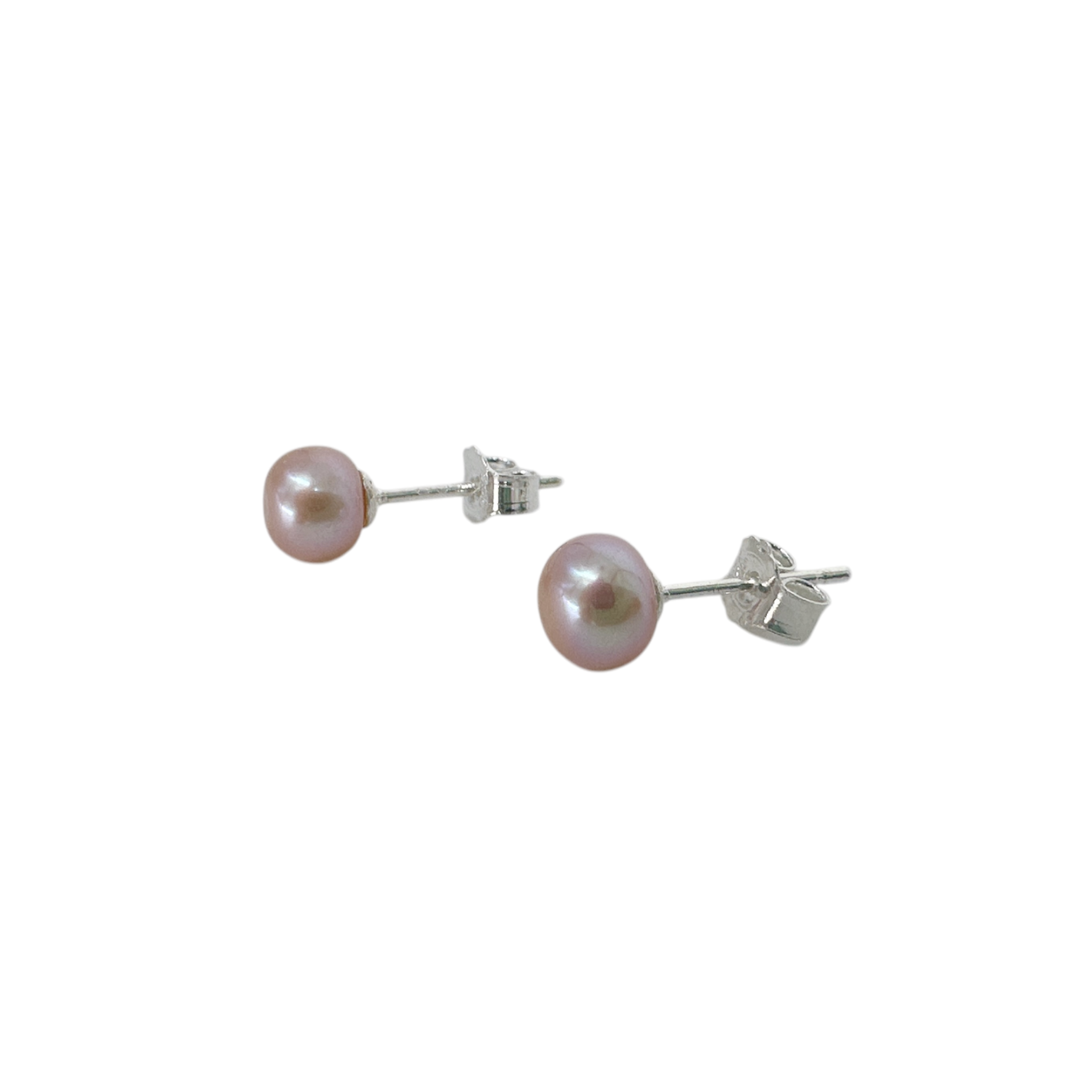 SE520 6mm S/S Pearl Stud Earrings Pink