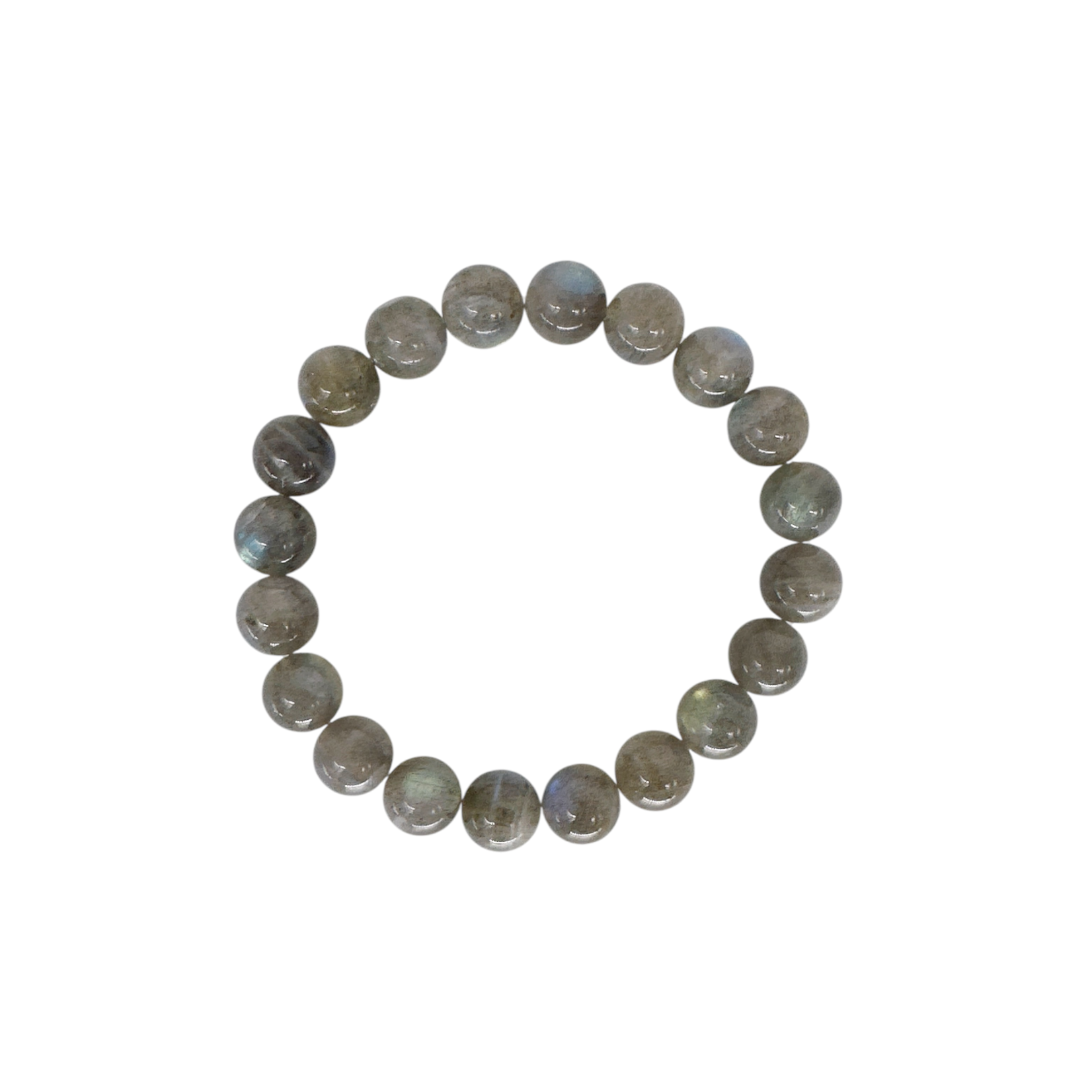 Labradorite Gemstone Stretch Bracelet 10mm