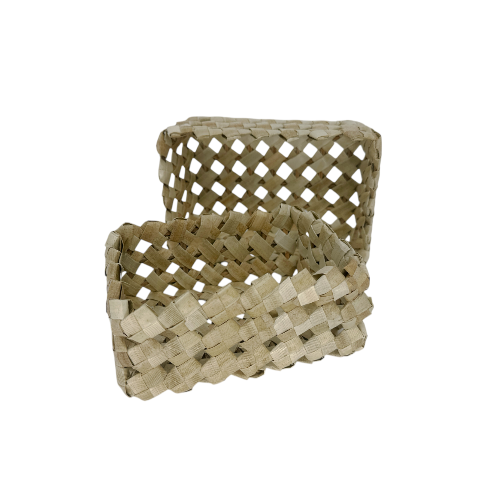 Lauhala Eyelet Two Piece Box Small