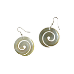 EB3 Shell Earrings Carved Grey Shell Everlasting