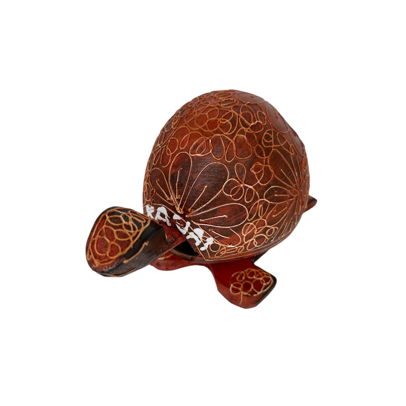 Handmade Coconut Shell Bobbing Head Turtle Kauai