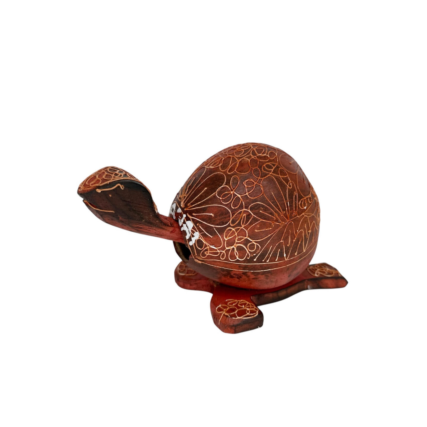 Handmade Coconut Shell Bobbing Head Turtle Kauai