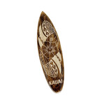 Hand Carved Mango Wood Kauai Surfboard Large #6B