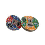 Handmade Karimba Instrument Flower Assorted Multi Dot