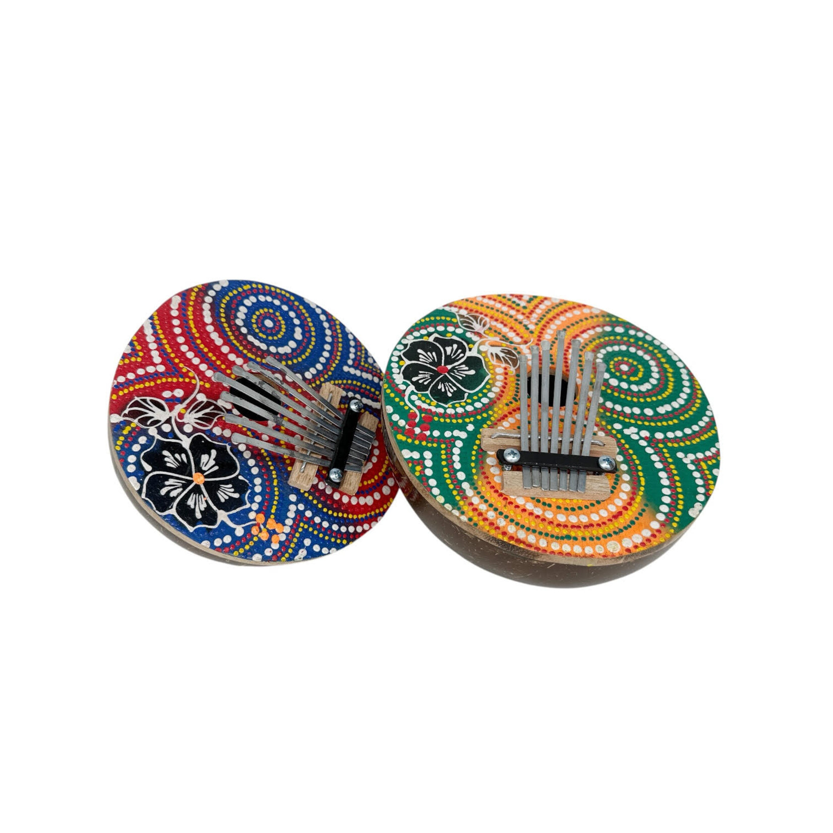 Handmade Karimba Instrument Flower Assorted Multi Dot