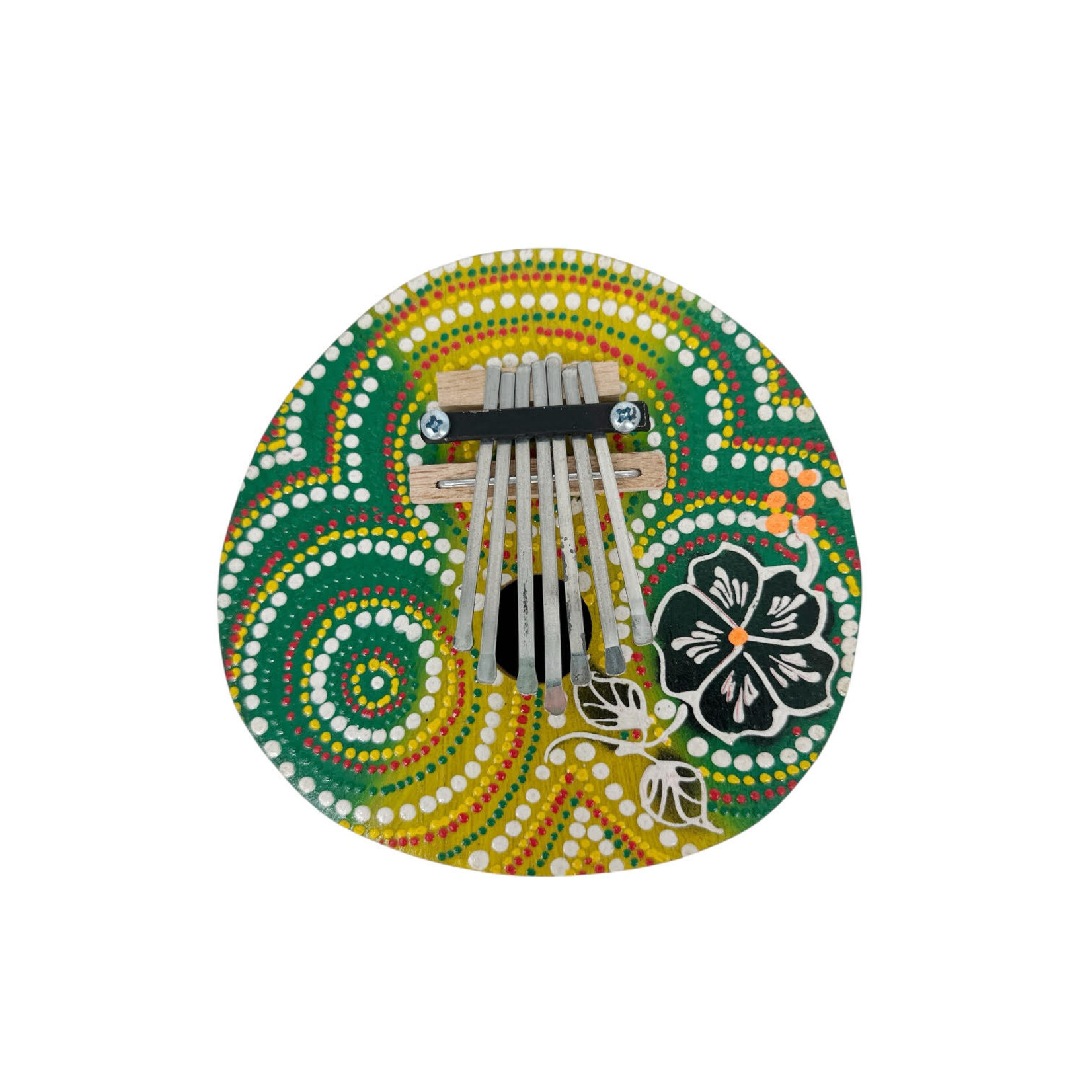 Handmade Karimba Instrument Flower Assorted Multi Dot
