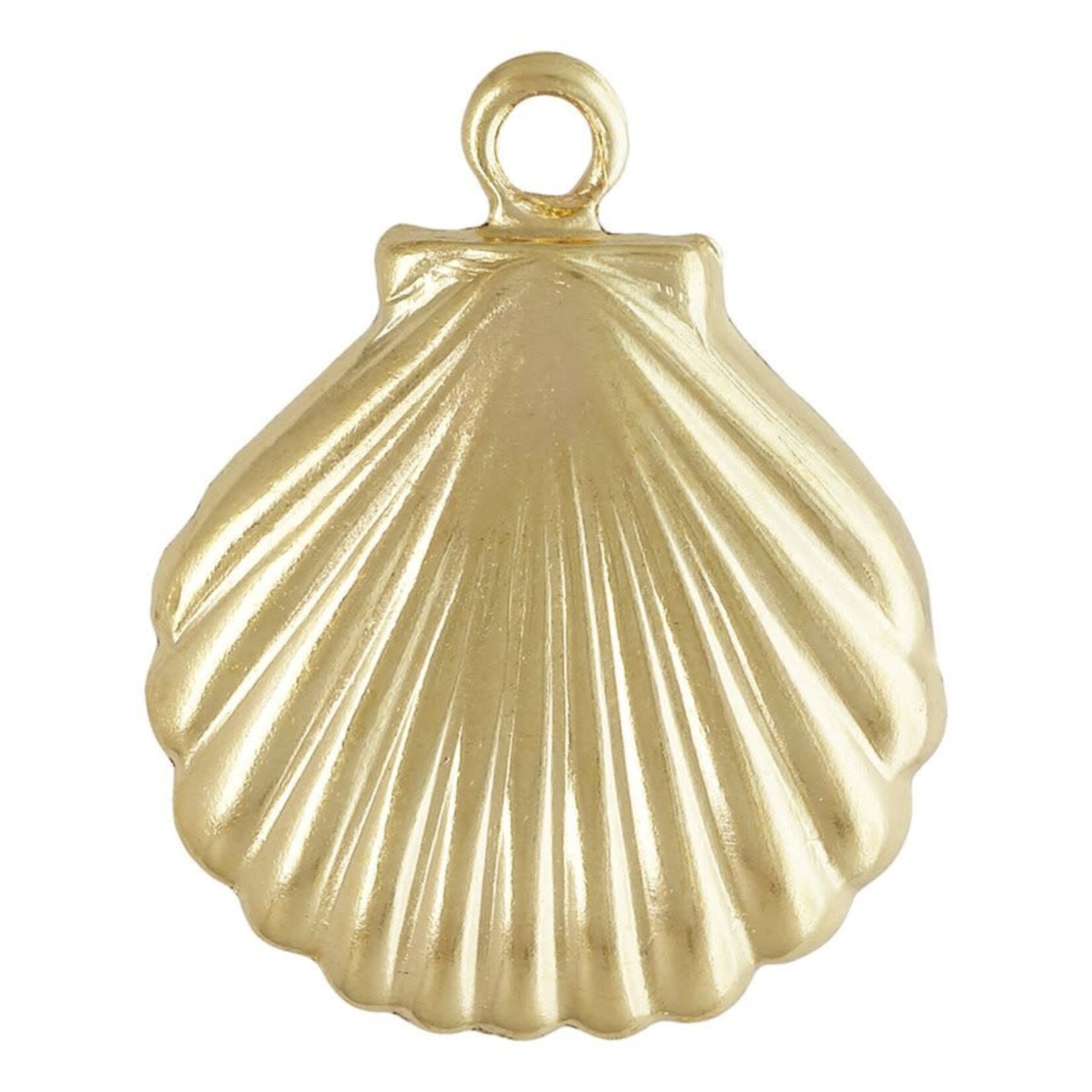 Gold Fill 11mm x 11mm Shell Charm