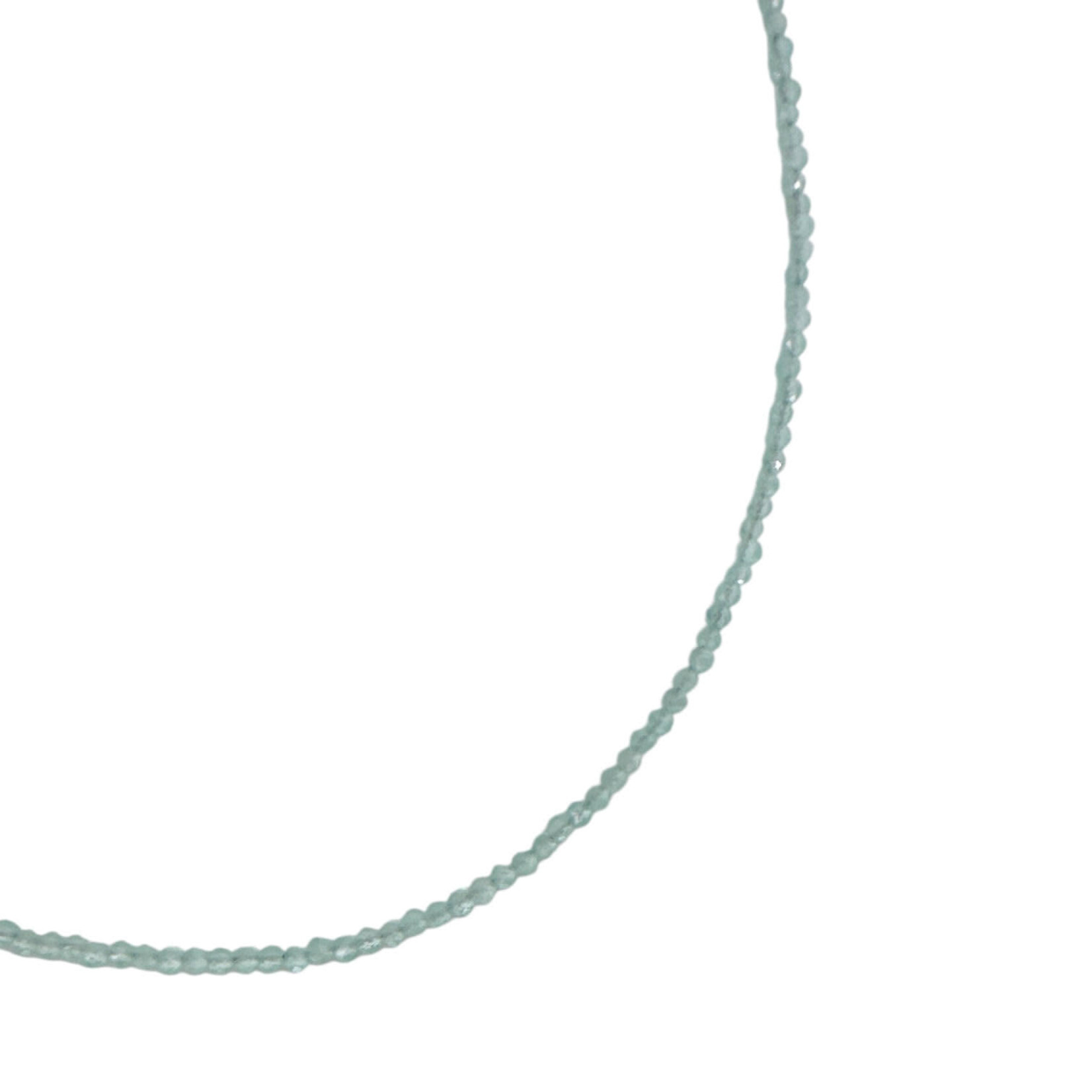 Apatite Adjustable 16-18" 2mm Gemstone Bead Necklace