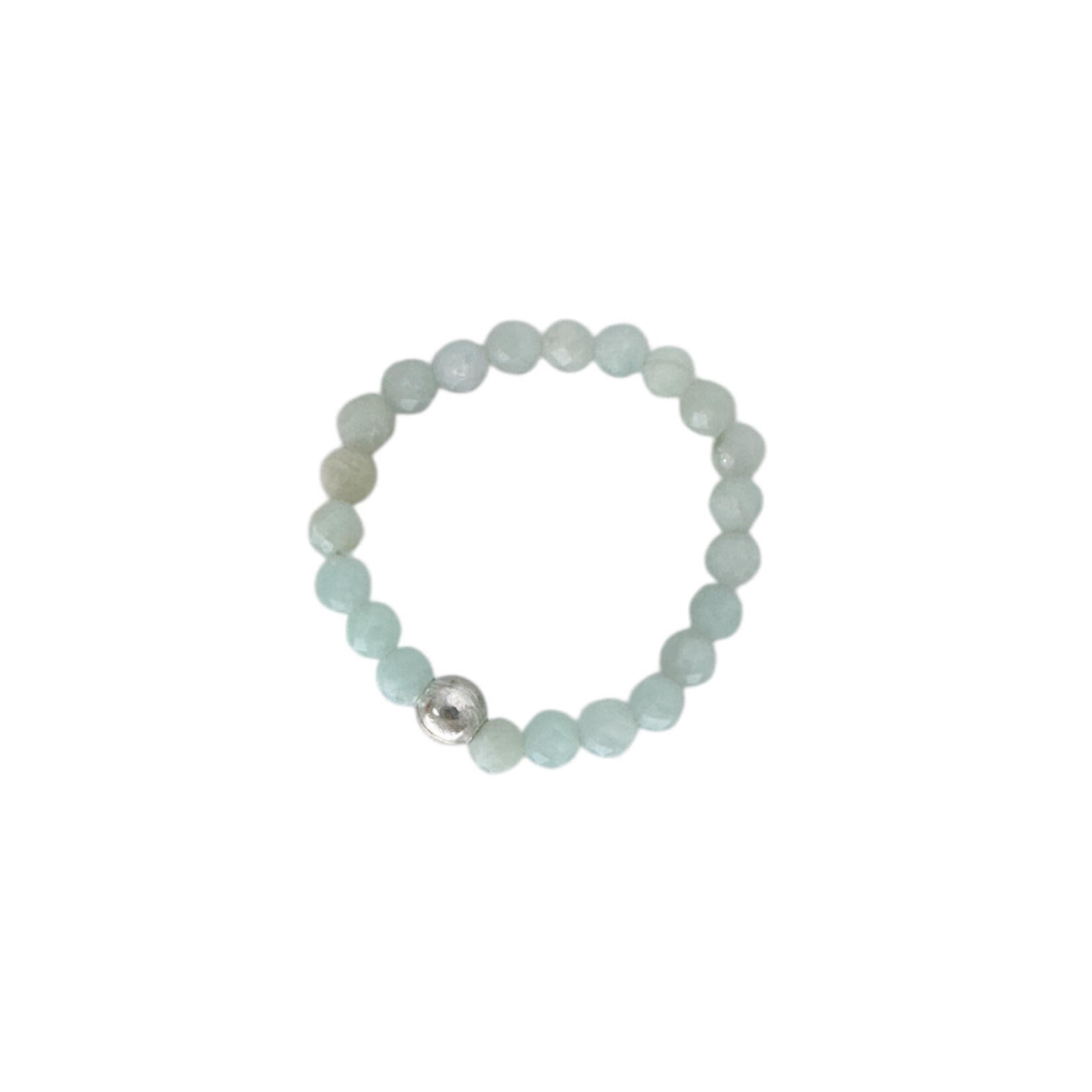 Stretchy Gemstone Ring Amazonite