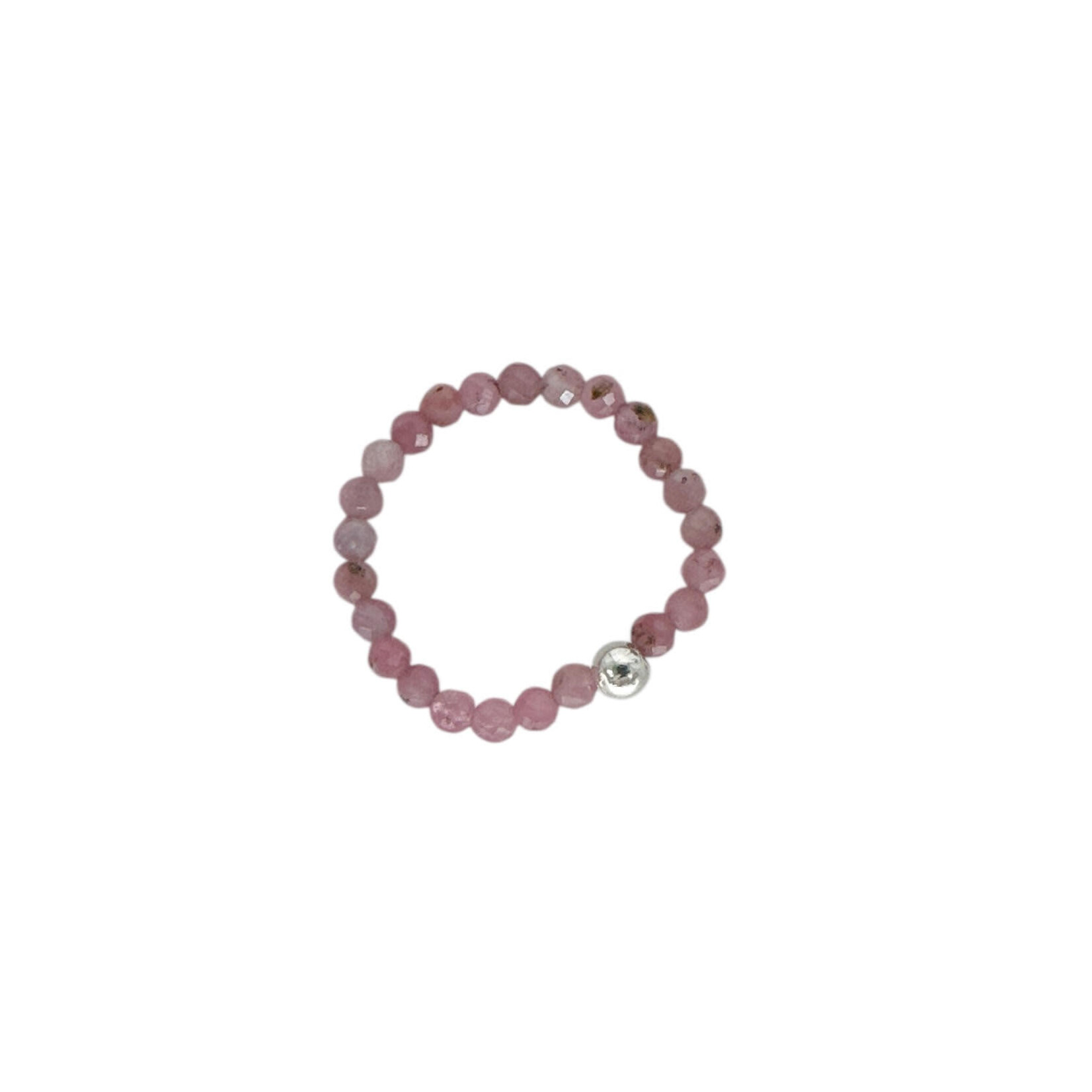 Stretchy Gemstone Ring Pink Tourmaline