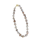16" Tiger Cone Shell Necklace With 15k Gold Plated Copper Clasp