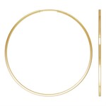 Gold Fill 1.1 x 38mm  Square Tube Endless Hoop Earrings