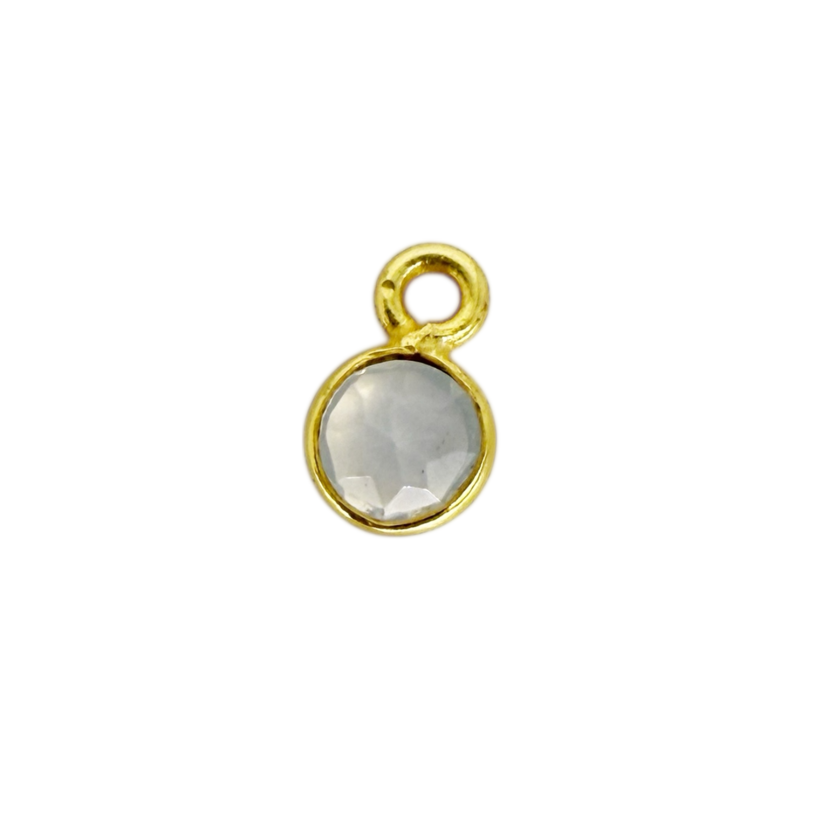 Gold Fill 4mm Moonstone Bezel Pendant