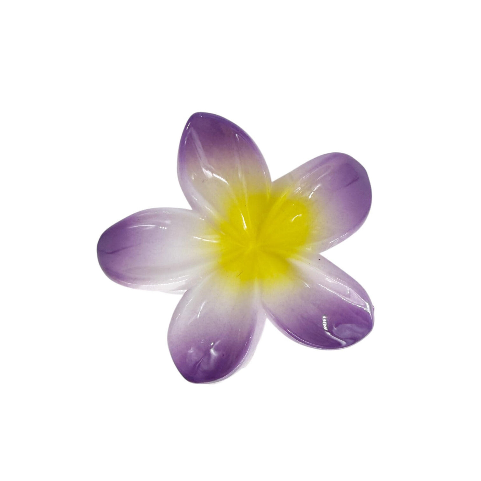 Large 3" Plumeria Hair Claw Pastel Purple