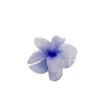 Small 2" Plumeria Hair Claw Opaque Purple