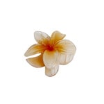 Small 2" Plumeria Hair Claw Opaque Orange