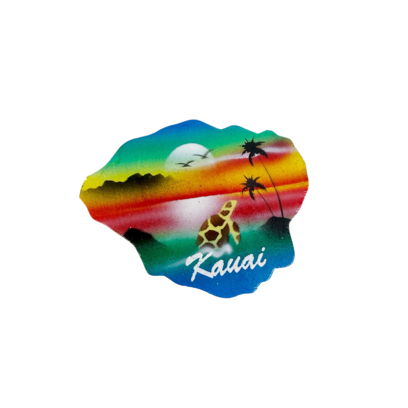 Airbrushed Magnet, Pack of 10 Kauai Island Twilight