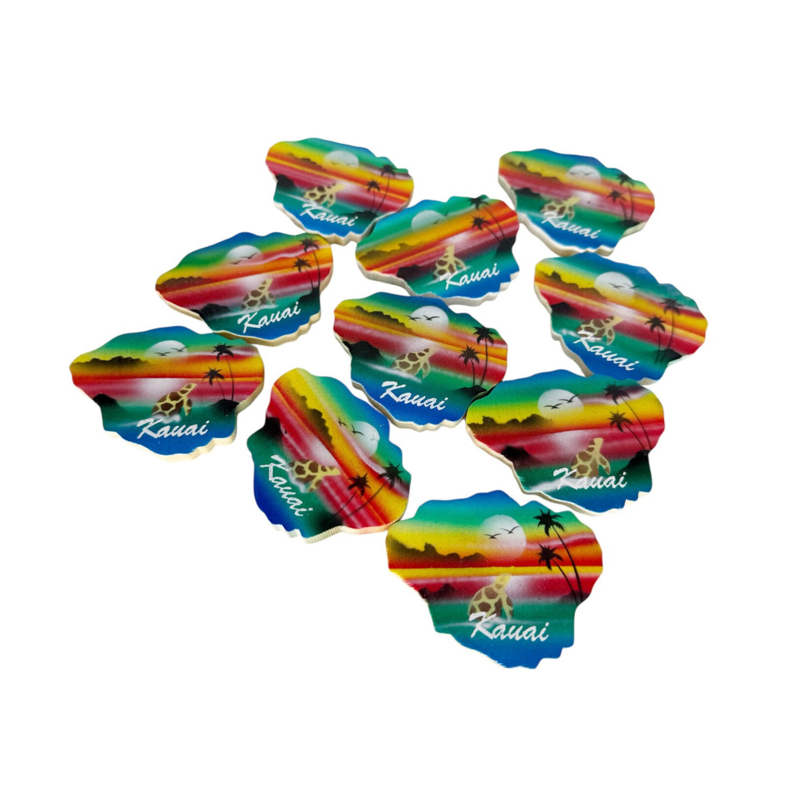 Airbrushed Magnet, Pack of 10 Kauai Island Twilight