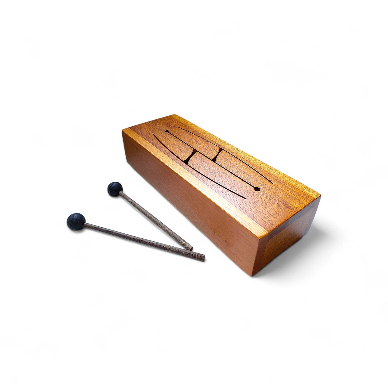 Mahogany Wood Tongue Drum