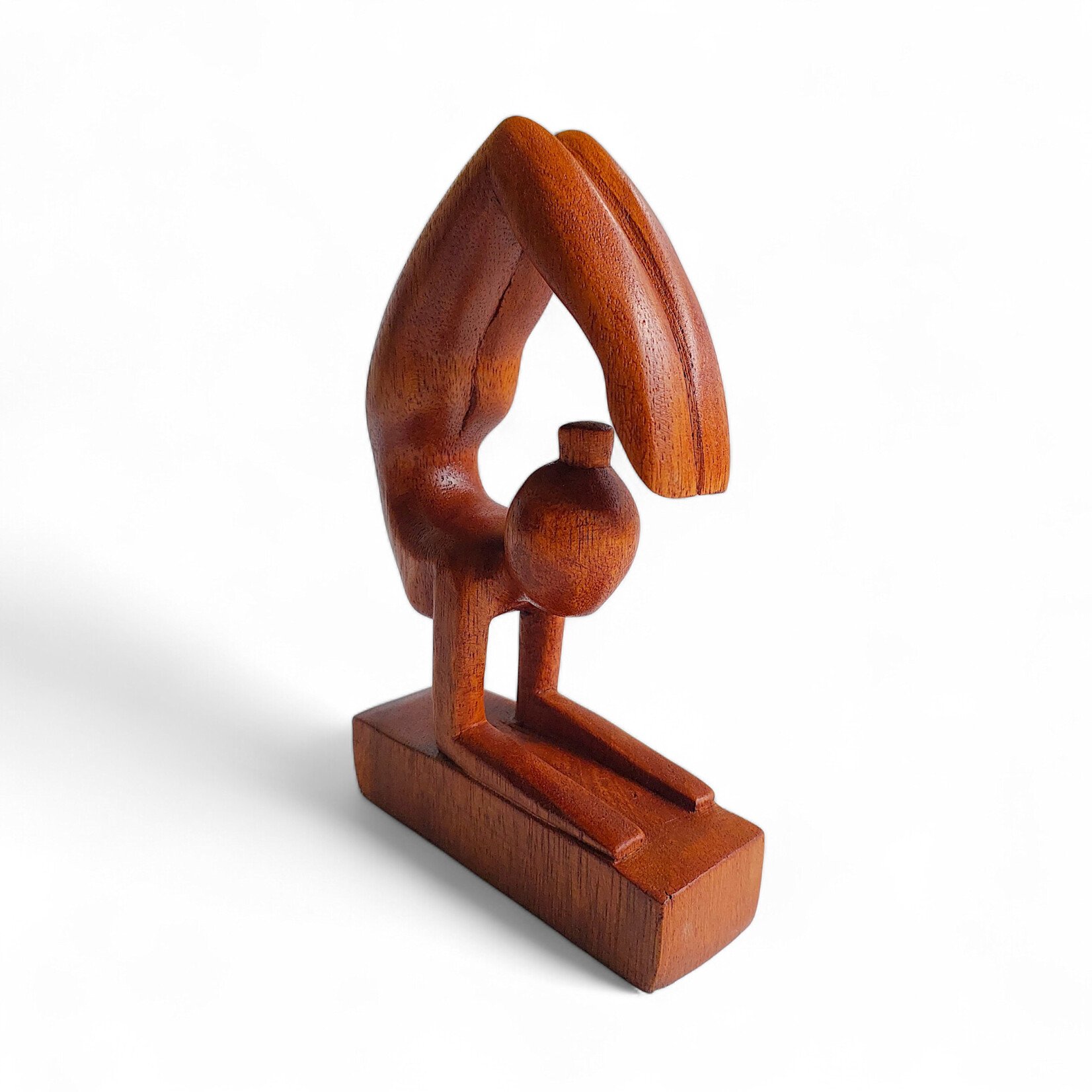 Hand Carved Scorpion Yoga Pose Statuette