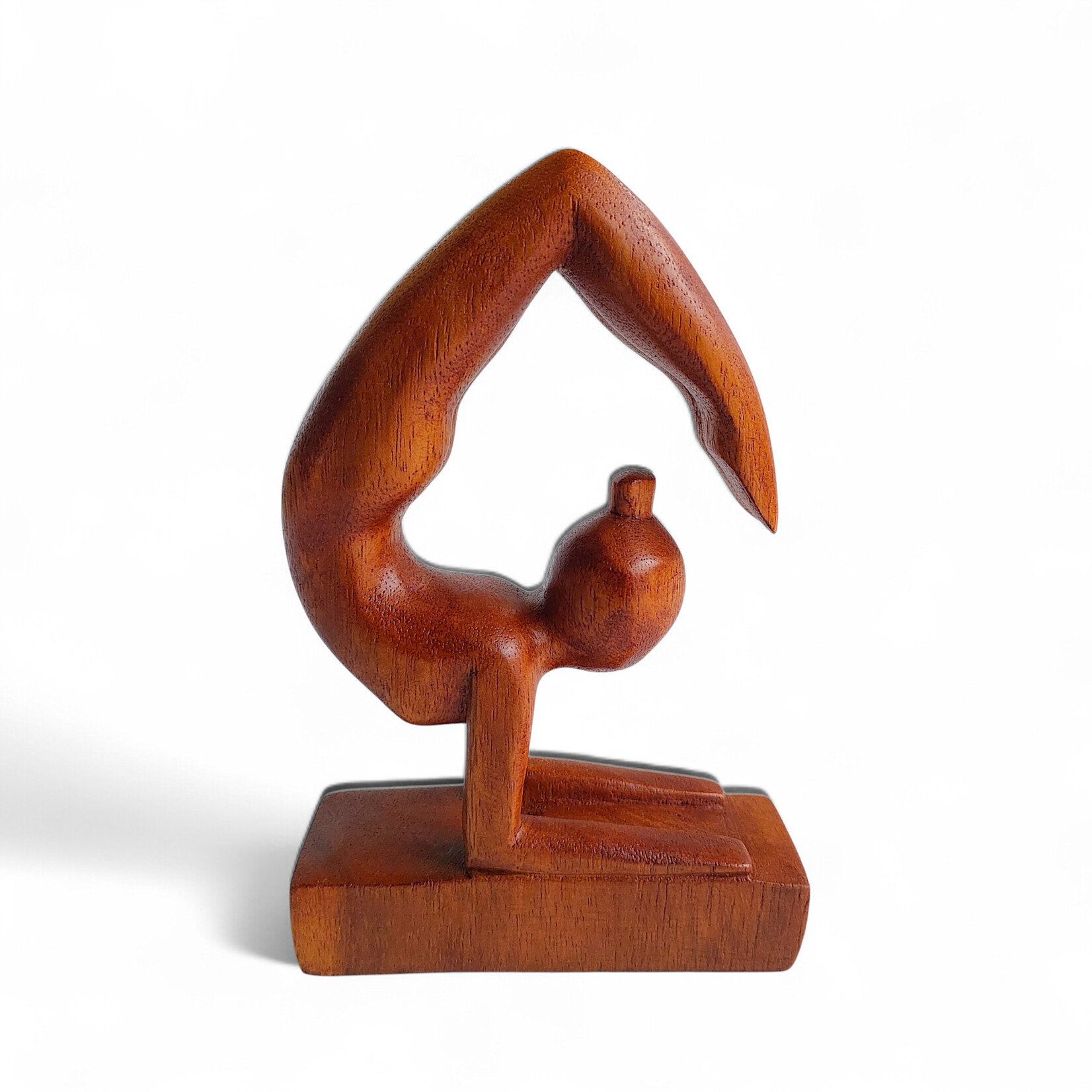 Hand Carved Scorpion Yoga Pose Statuette