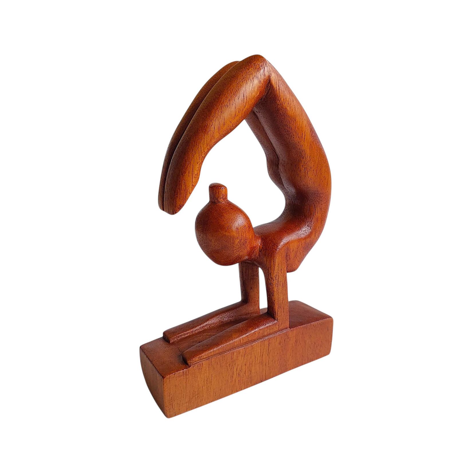 Hand Carved Scorpion Yoga Pose Statuette