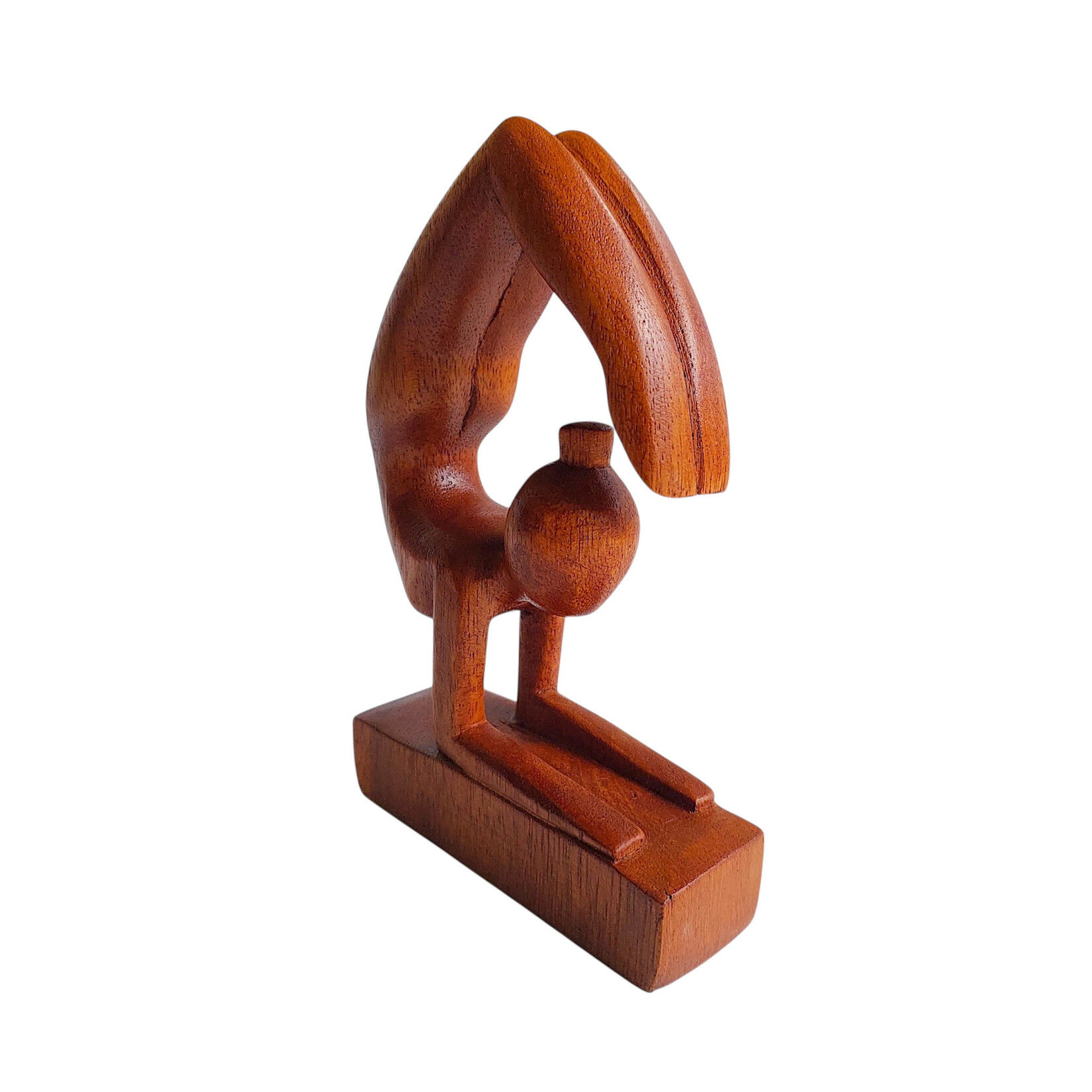 Hand Carved Scorpion Yoga Pose Statuette