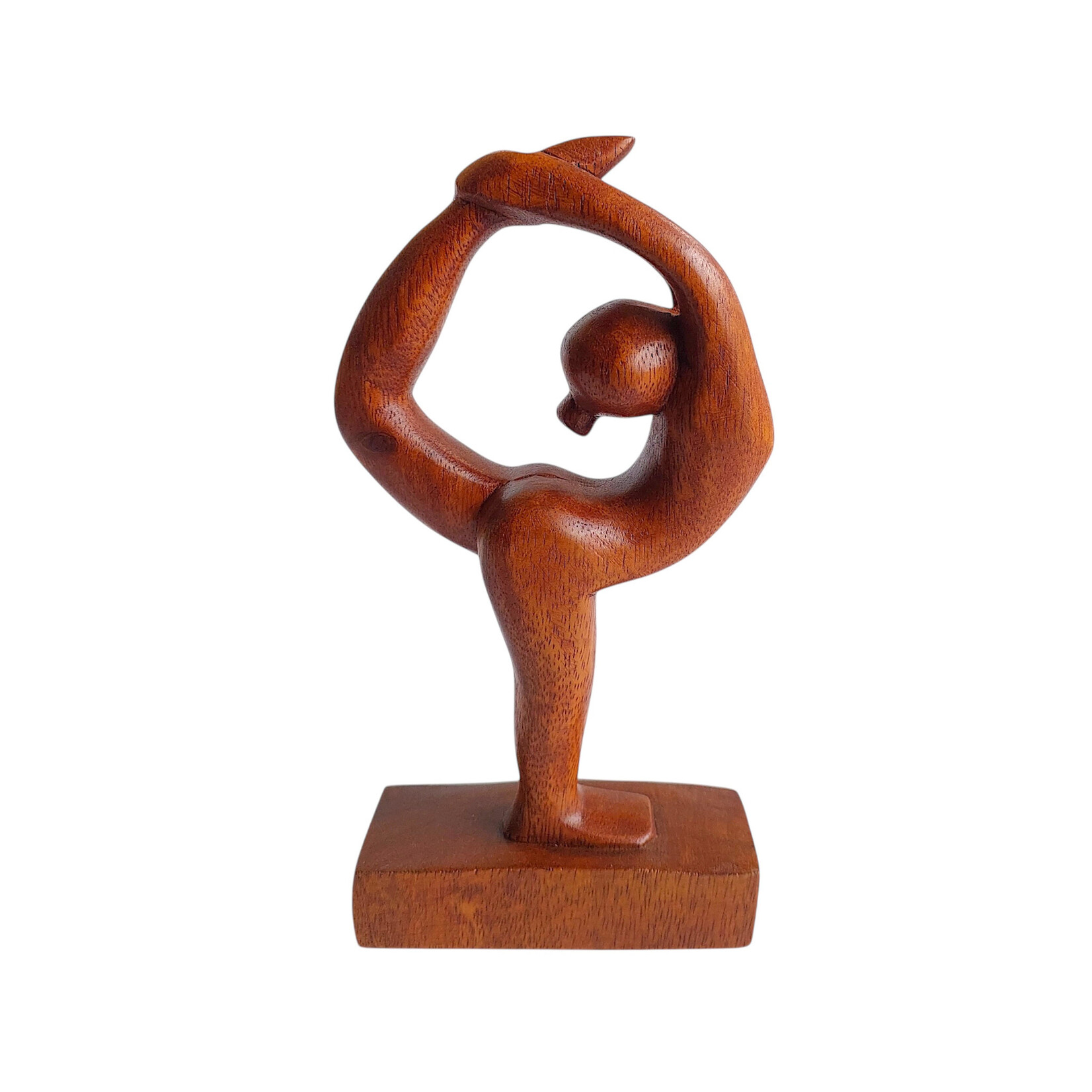 Hand Carved Dancer Yoga Pose Statuette