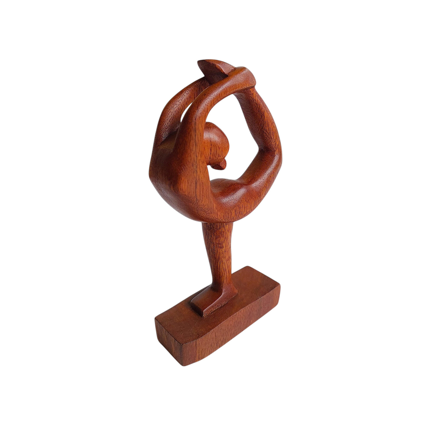 Hand Carved Dancer Yoga Pose Statuette
