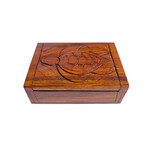 Hand Carved Turtle Box Large