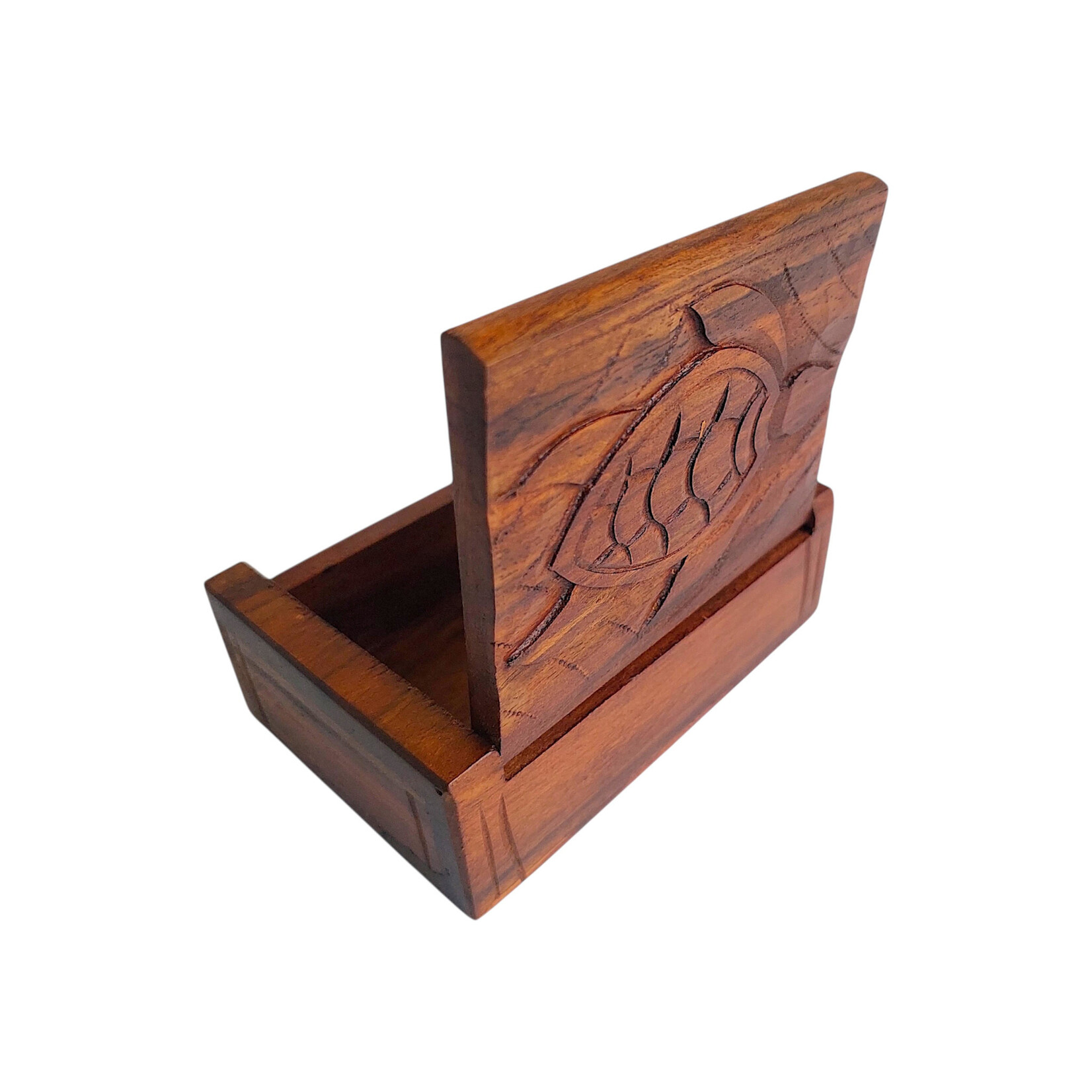 Hand Carved Turtle Box Large