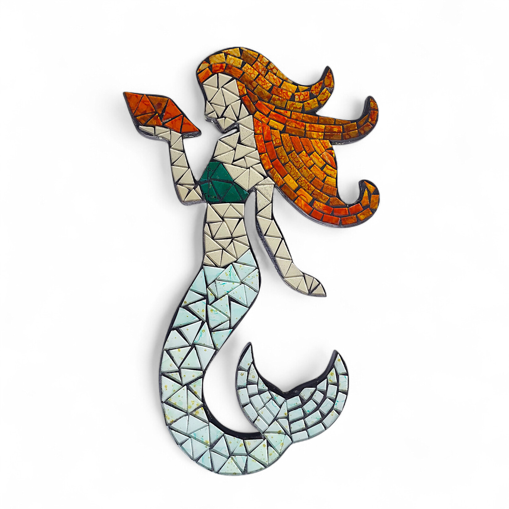 Mosaic Wall Hanging Mermaid #1C
