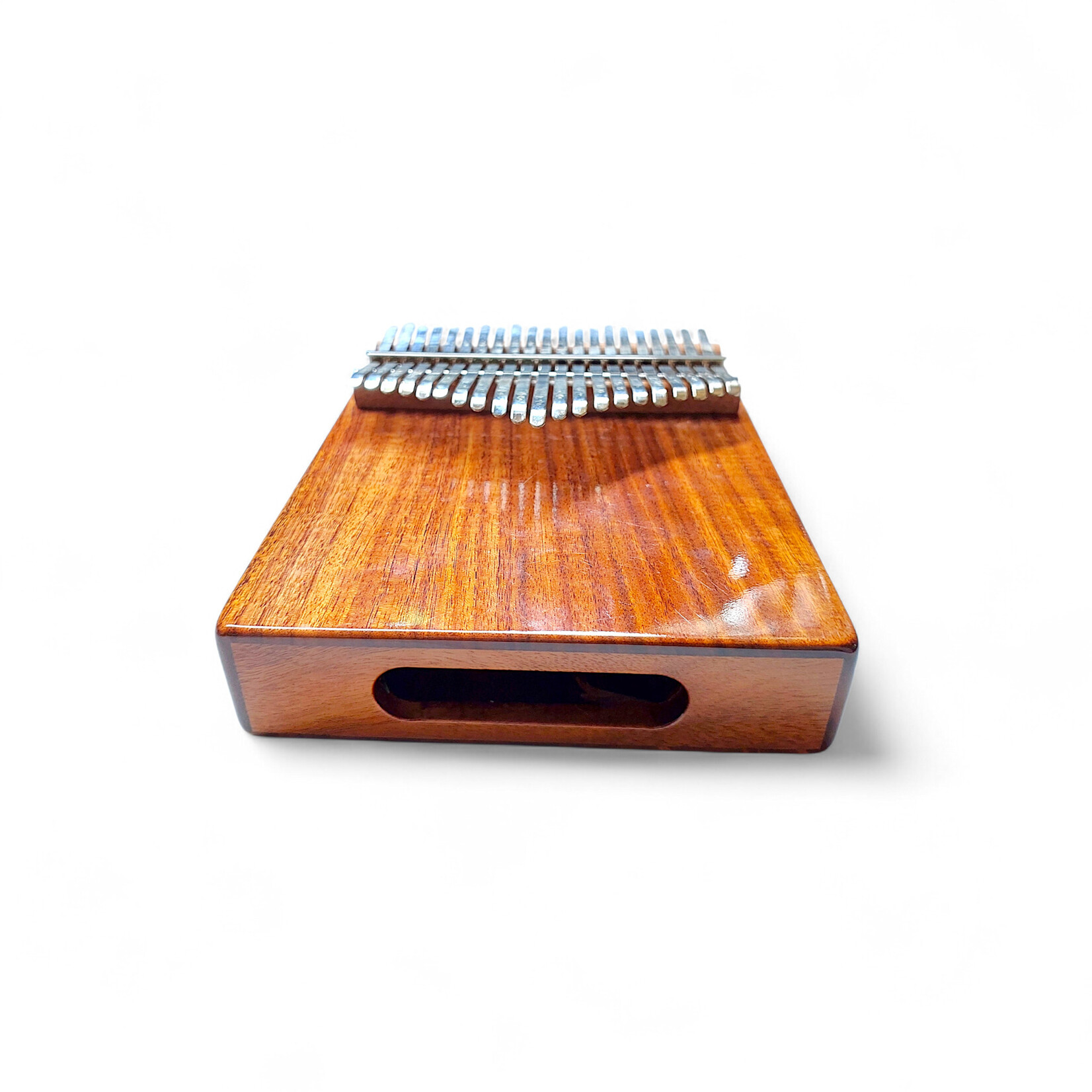 17 Key Koa Kalimba Thumb Piano Front Sound Hole