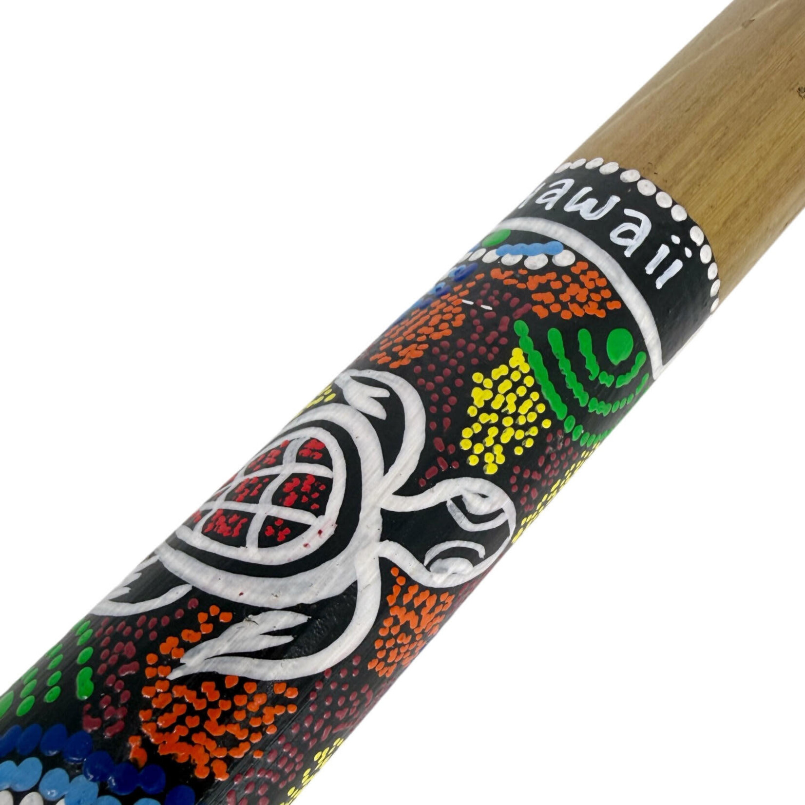 Hand Painted Rain Stick Turtle Hawaii 40cm