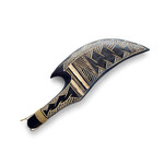 Hand Carved Polynesian War Club Hook & Point