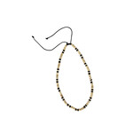 Coconut Wood Disc Necklace Adjustable Cord Light