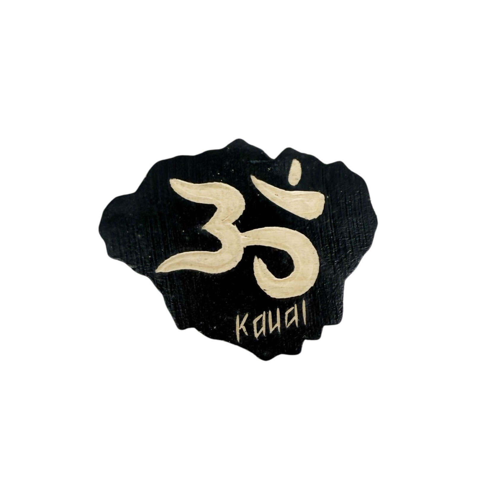 Hand Carved Magnet, Pack of 10 Kauai Island Om